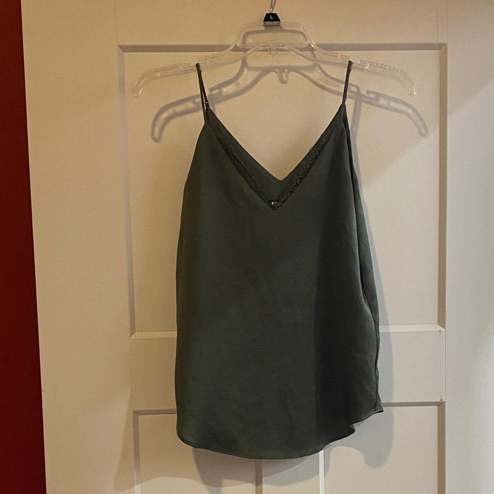 Express Olive Green Camisole Top